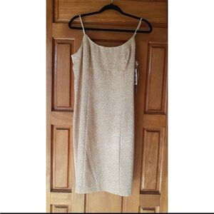 Nine West Cream Patterned Dress